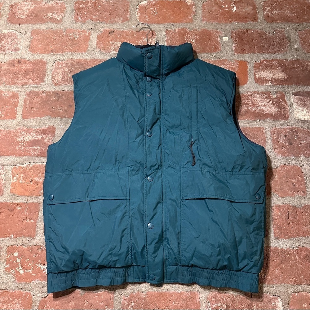 Men's Forest Green Vintage 90s REI Down Puffer Vest XL Outdoor Camping Hiking